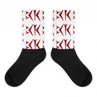 King Cuneiform Socks (Red)